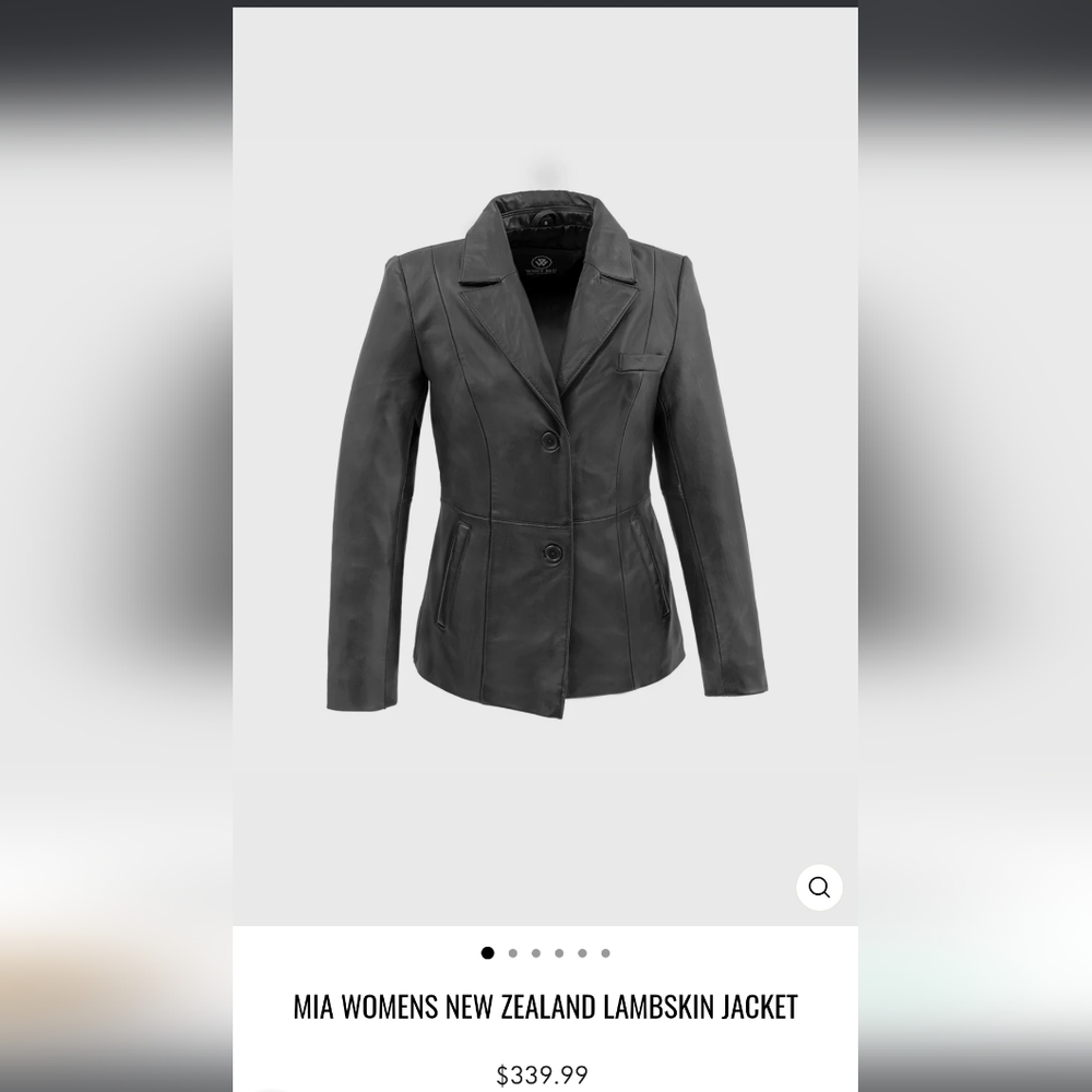 Brand New lambskin jacket - Picture 3 of 4